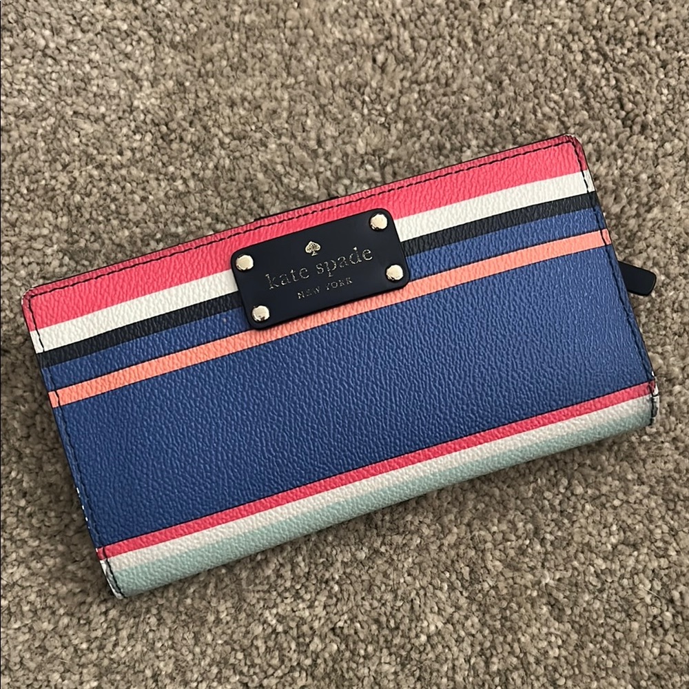 Kate Spade Multi-Color Striped Wallet